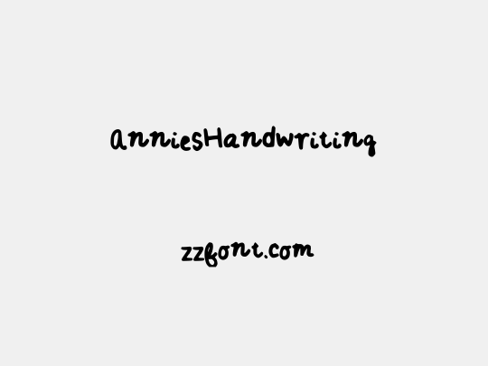 AnniesHandwriting