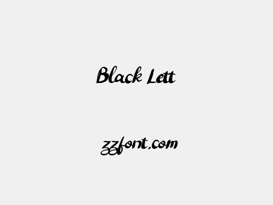 Black Lett