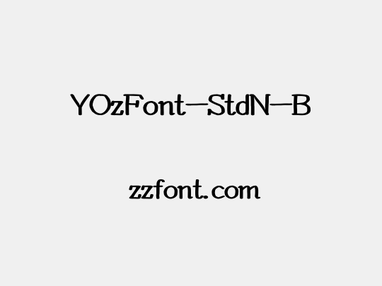 YOzFont-StdN-B