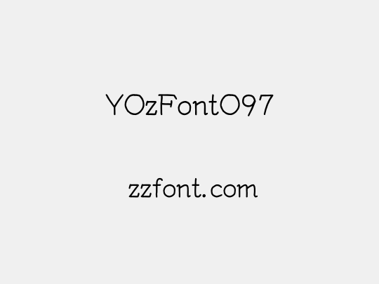 YOzFontO97