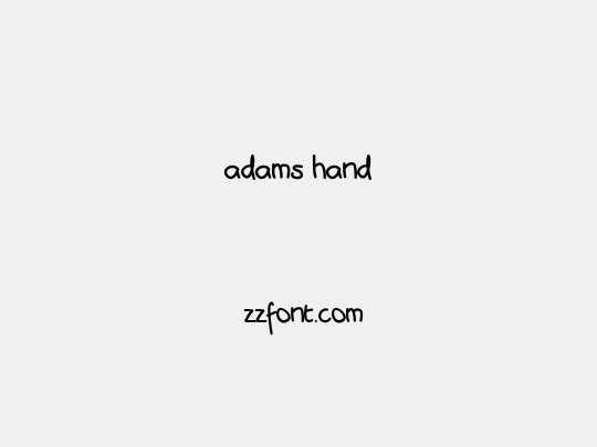 adams hand