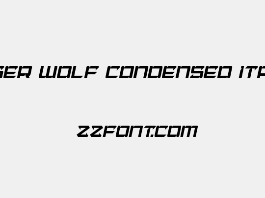 Laser Wolf Condensed Italic