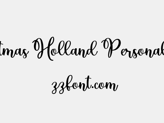 Christmas Holland Personal Use