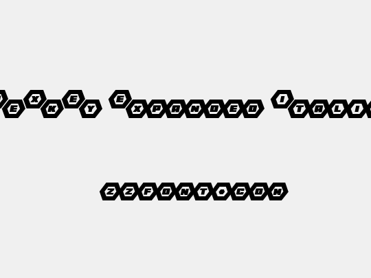 HeXkEy Expanded Italic