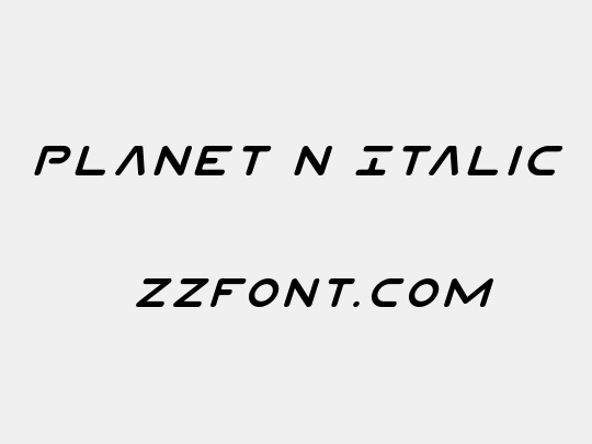 Planet N Italic