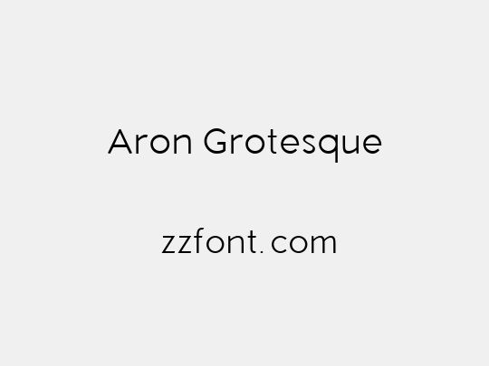 Aron Grotesque