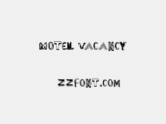 Motel Vacancy