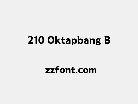 210 Oktapbang B