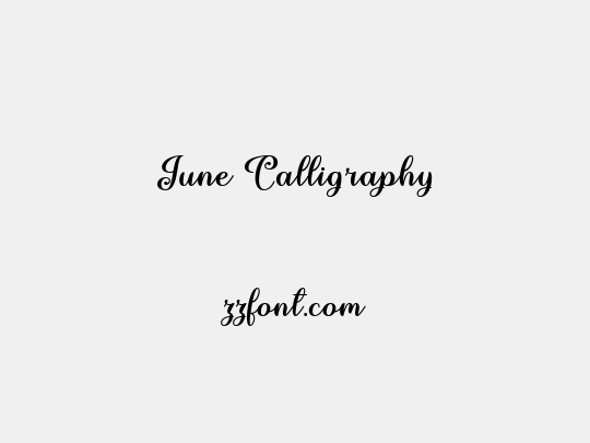 June Calligraphy