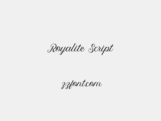 Royalite Script