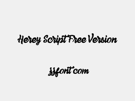 Herey Script Free Version