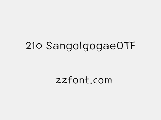 210 SangolgogaeOTF
