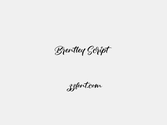 Brentley Script