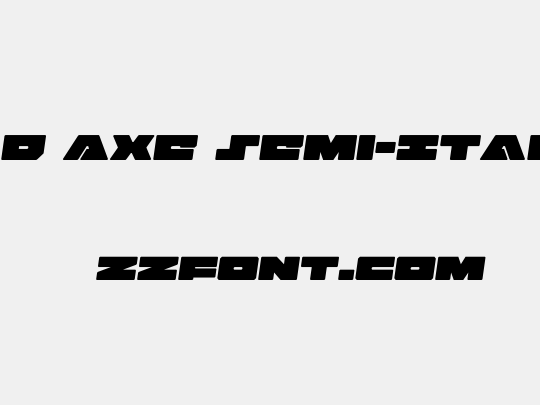 Bad Axe Semi-Italic
