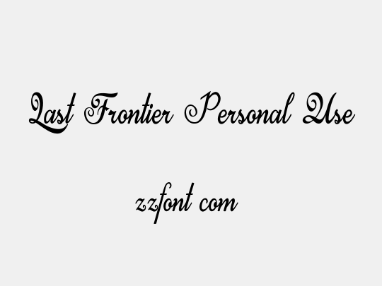 Last Frontier Personal Use