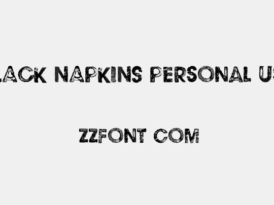BLACK NAPKINS Personal Use