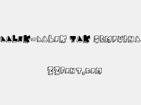 BALOK-balok TAK sempurna