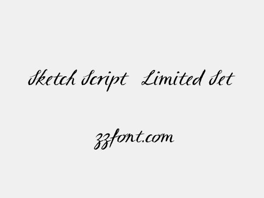 Sketch Script (Limited Set)