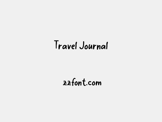 Travel Journal