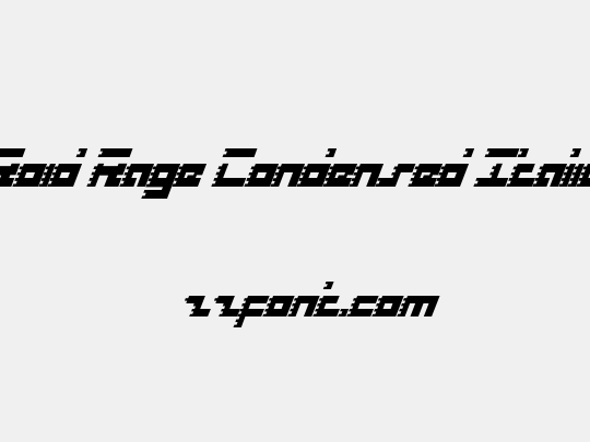 Roid Rage Condensed Italic
