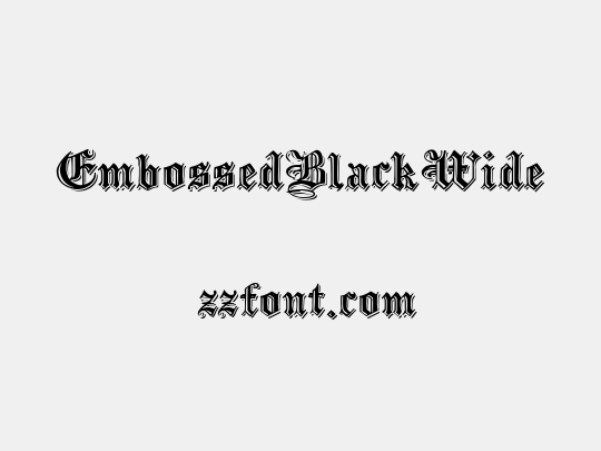 EmbossedBlackWide