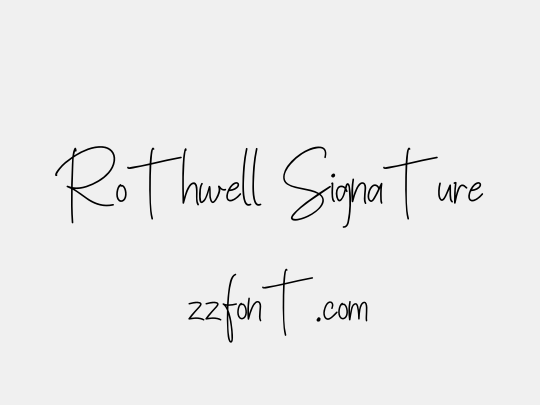 Rothwell Signature