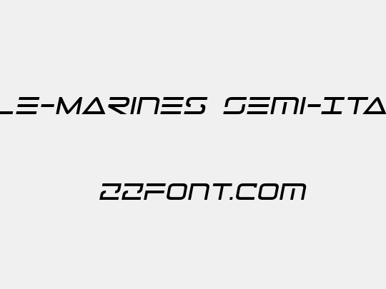 Tele-Marines Semi-Italic