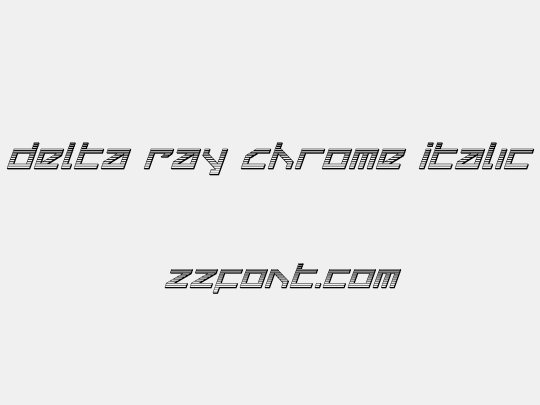 Delta Ray Chrome Italic