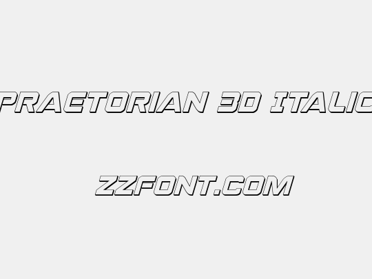 Praetorian 3D Italic
