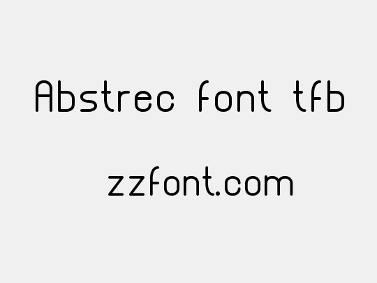 Abstrec font tfb