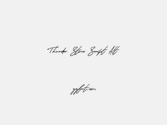 Thunder Stone Script Alt