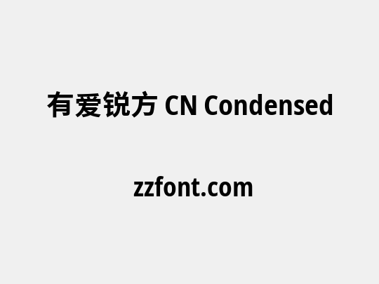 有爱锐方 CN Condensed