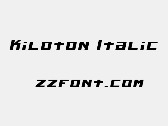 Kiloton Italic
