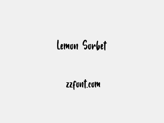 Lemon Sorbet