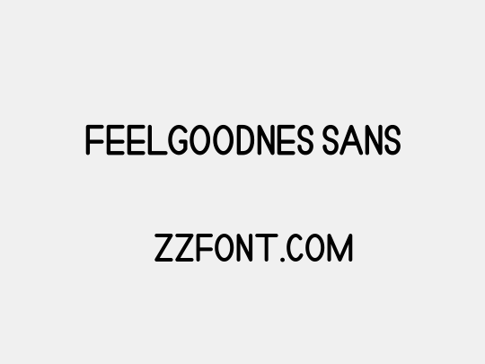 Feelgoodnes sans