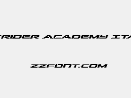 Outrider Academy Italic