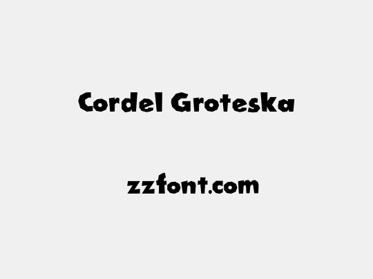 Cordel Groteska