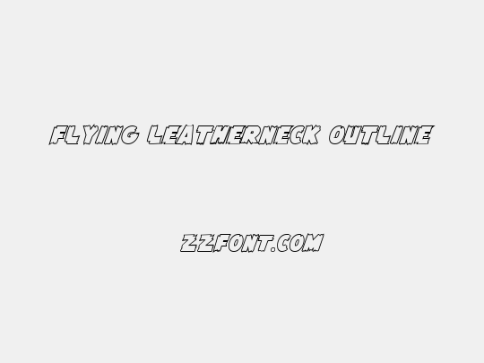 Flying Leatherneck Outline