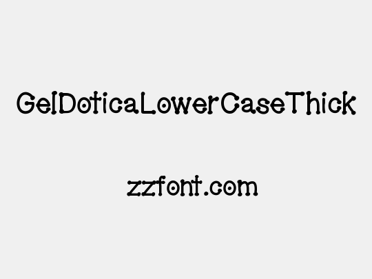 GelDoticaLowerCaseThick