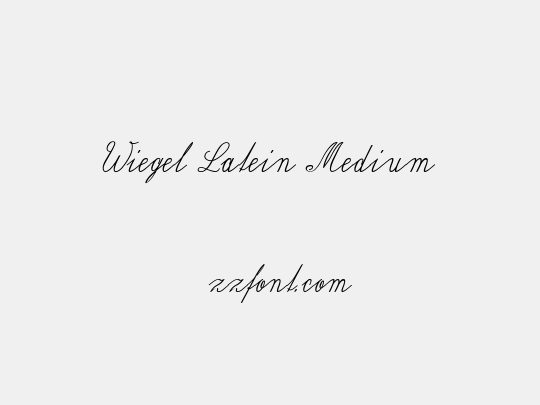 Wiegel Latein Medium