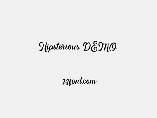 Hipsterious DEMO