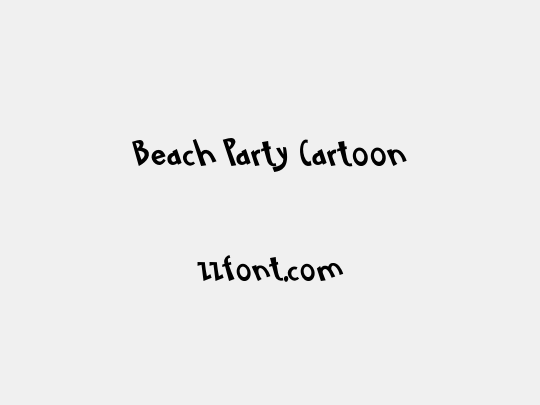 Beach Party Cartoon