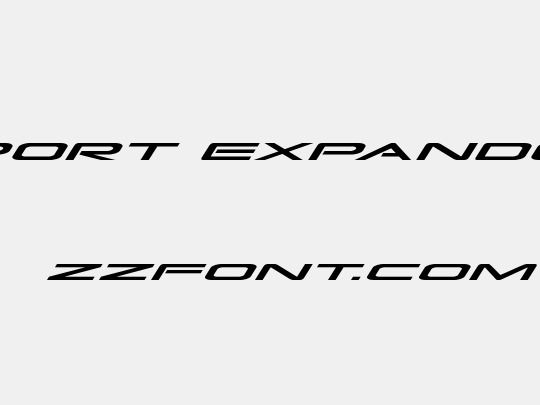 Grand Sport Expanded Italic