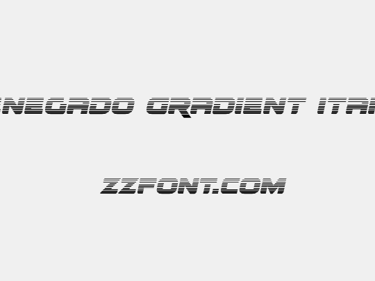 Renegado Gradient Italic