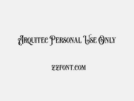 Arquitec Personal Use Only