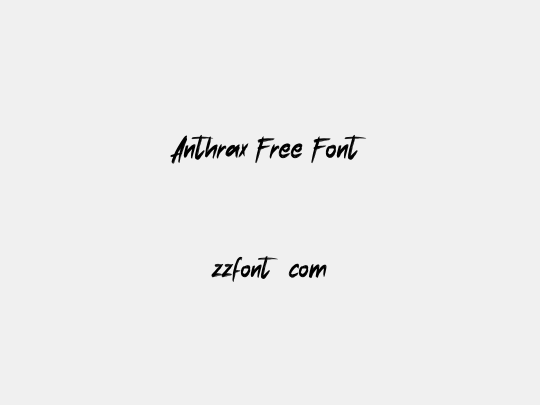 Anthrax Free Font
