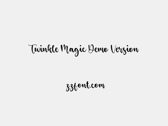 Twinkle Magic Demo Version