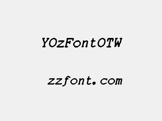 YOzFontOTW