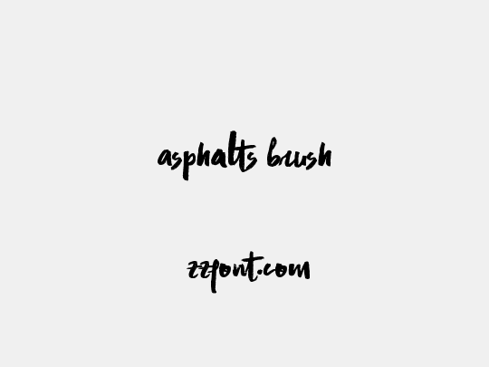 Asphalts Brush