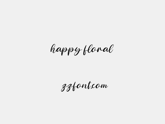 happy floral